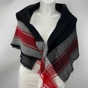 Cato black, red and white scarf new